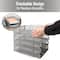 Mind Reader Stackable Paper Tray, Desktop Organizer, File Storage, Office, Metal Mesh, 4 Pcs., SIlver